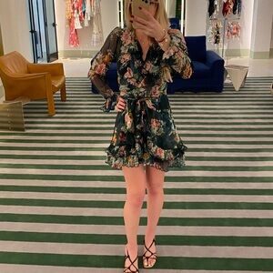 Zimmerman dress, green, floral